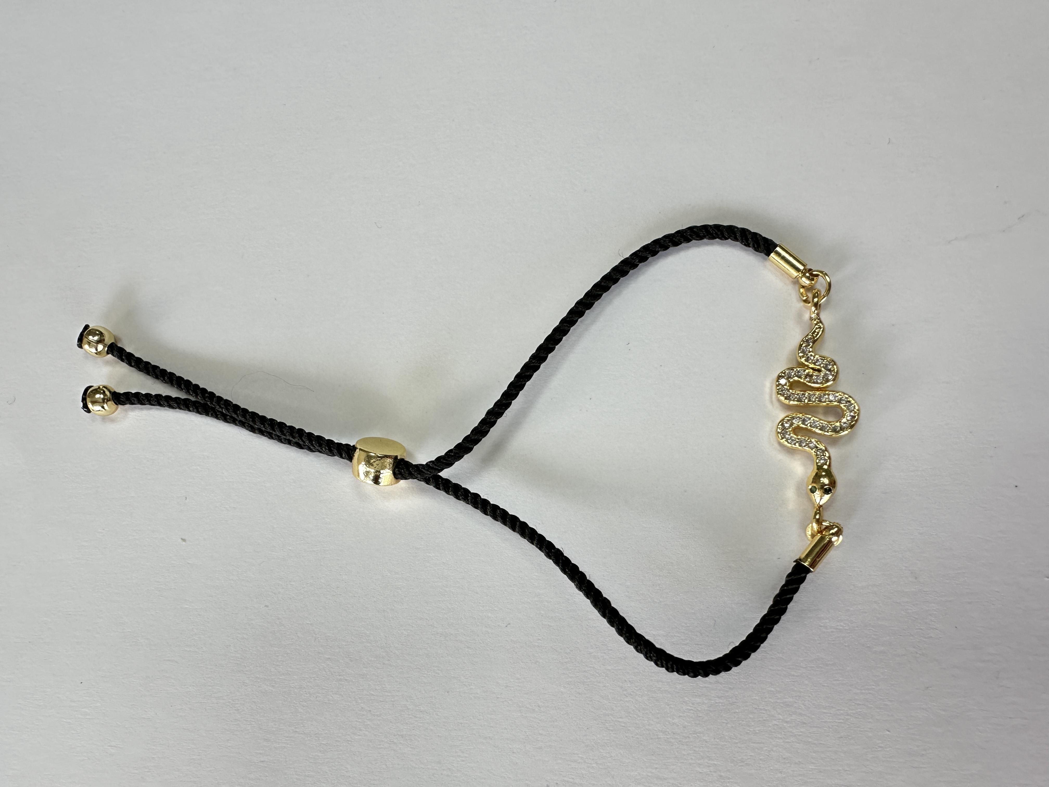 Yılan Model Zirkon Taşlı Asansörlü Bileklik