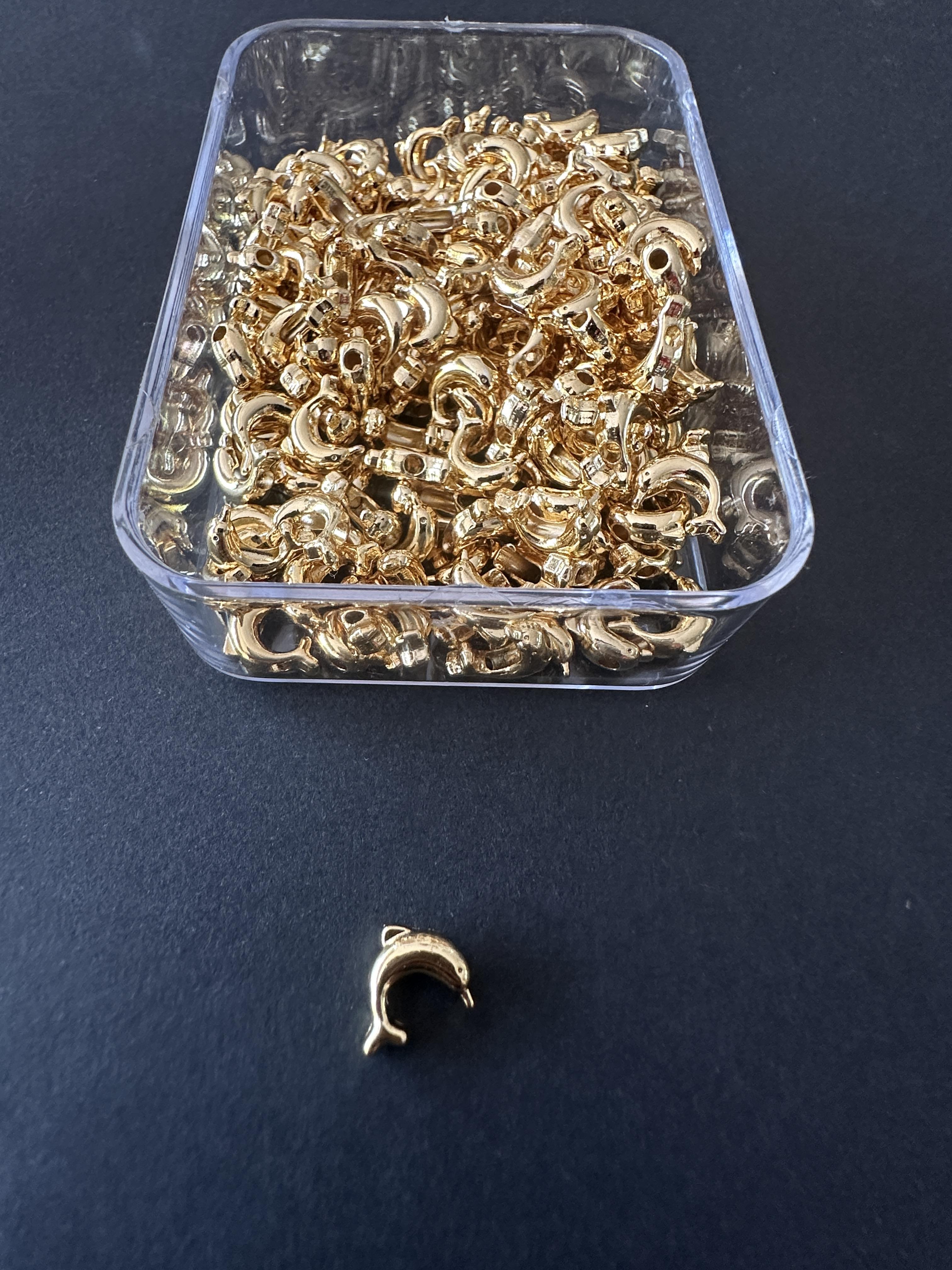  Yunus balığı Kaplama Desenli Takı Yapım Ara Aparat 10 Gr,takı Yapım ,malzeme