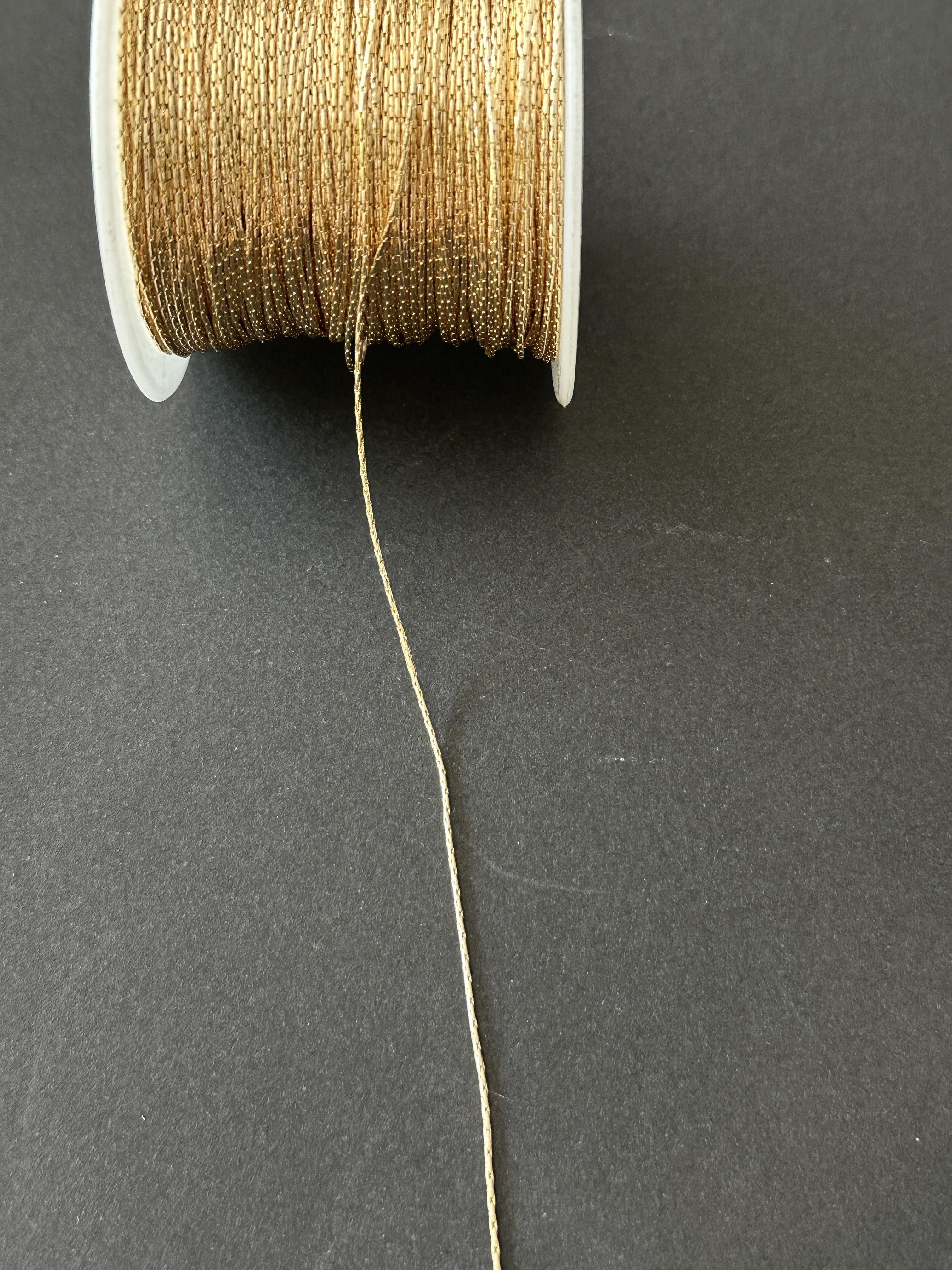 0,80 mm Altın Kaplama ince Zincir 1 Metre