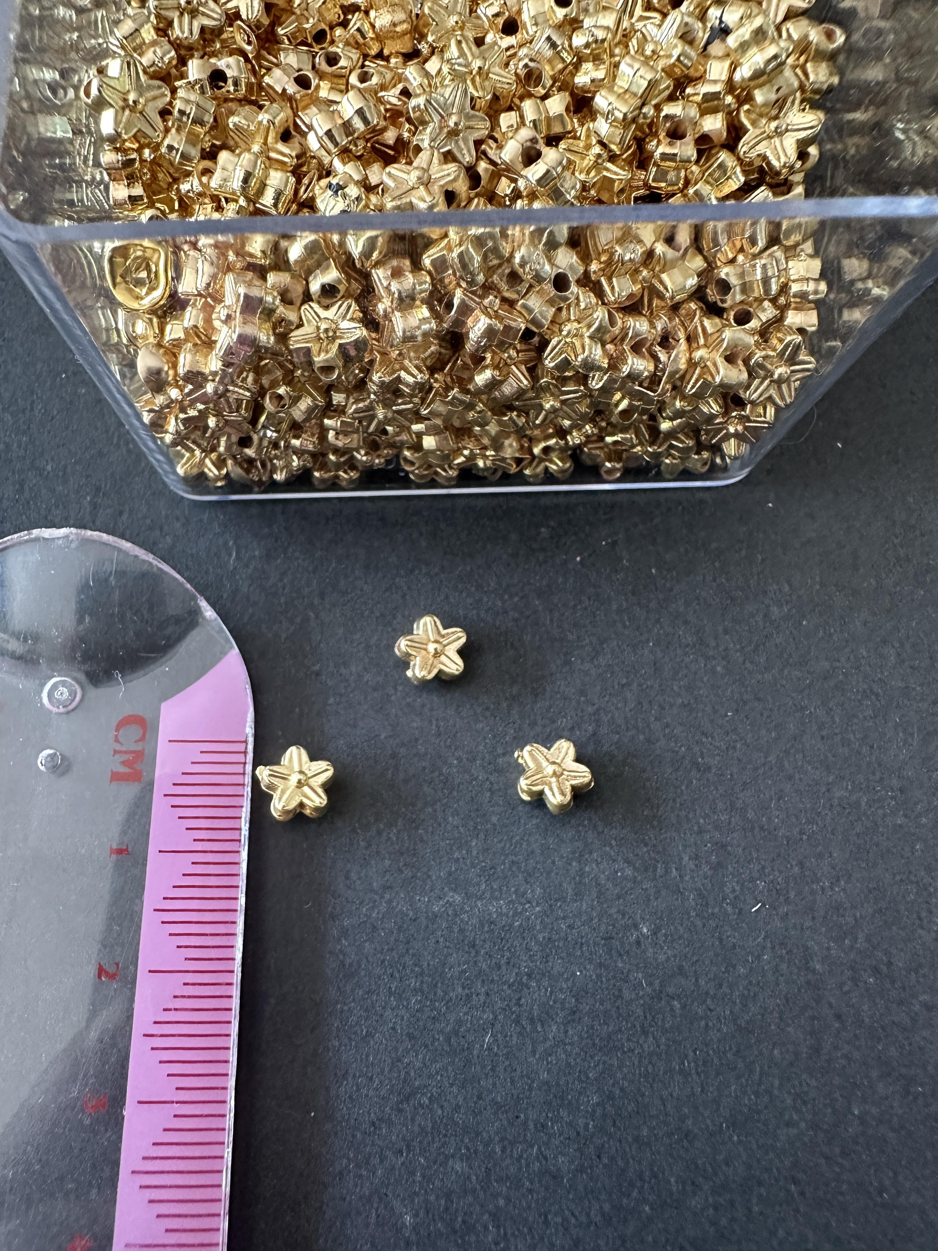 Yıldız Model ara aparat takı yapım malzemesi 5 gram gold  renk 