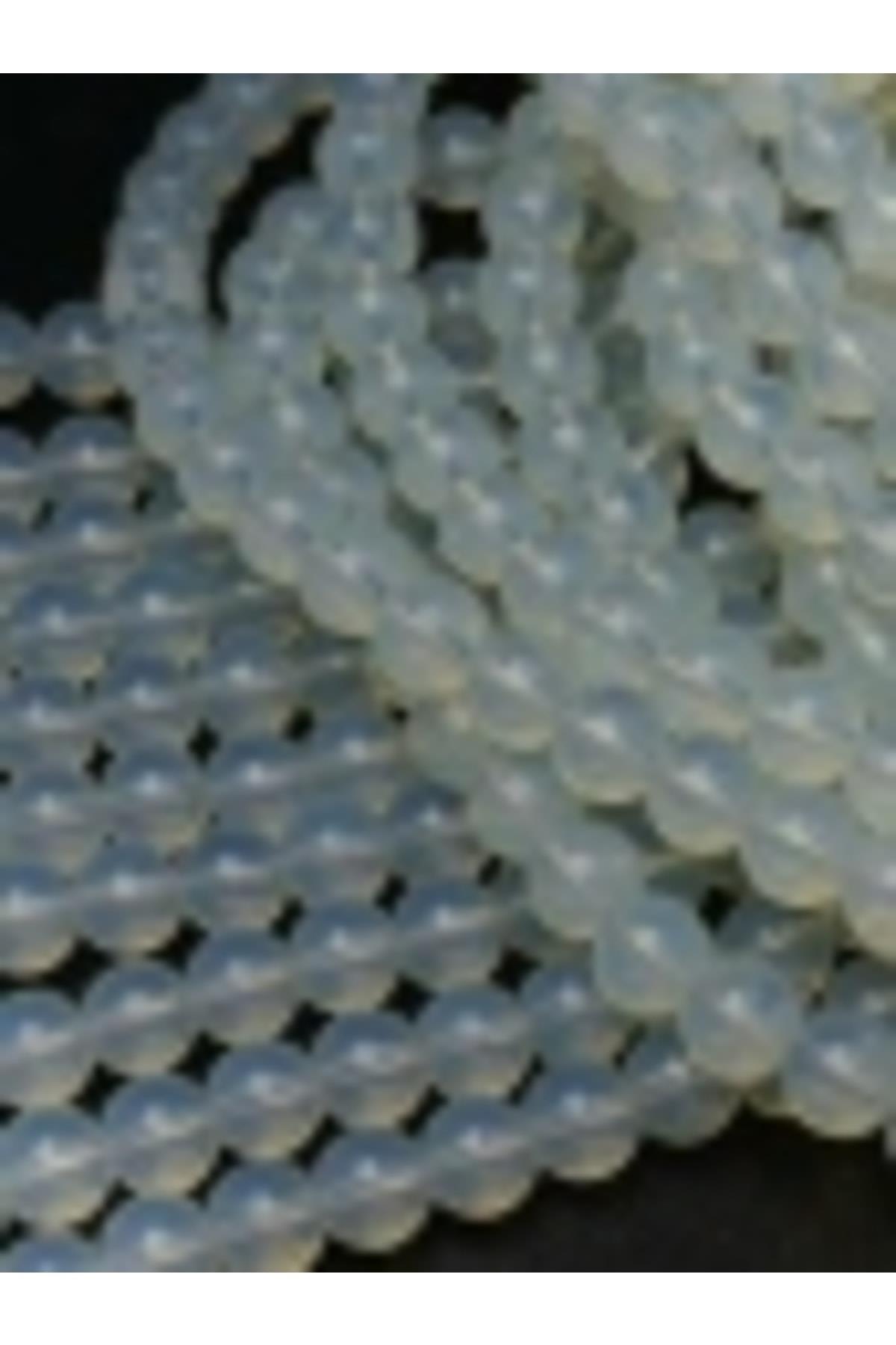 AY TAŞI DOĞAL TAŞ DİZİSİ 8MM doğaltaş takı yapımı 10 DİZİ