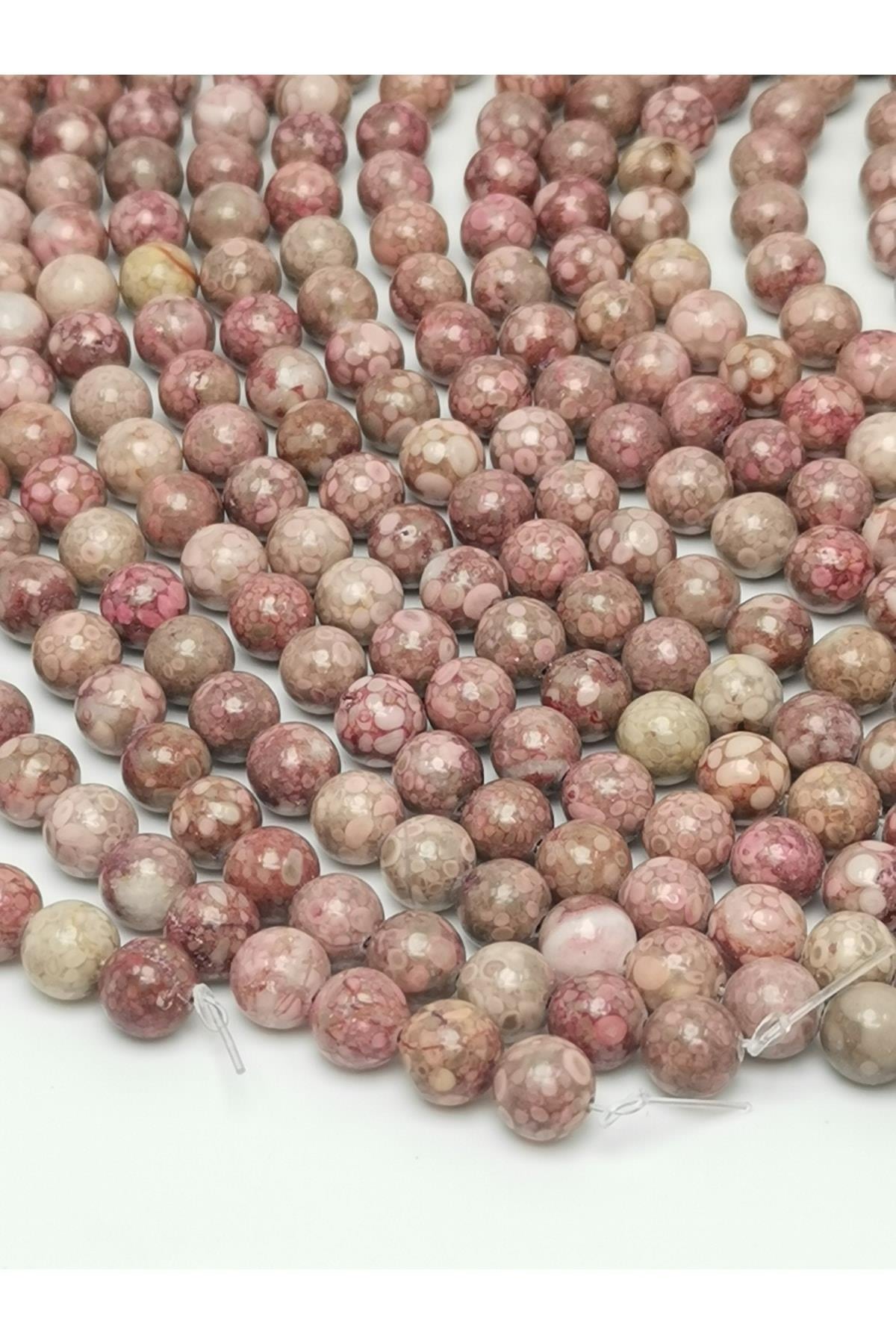 Benekl Doğal Taş Dizisi 8mm Doğaltaş Takı Yapımı