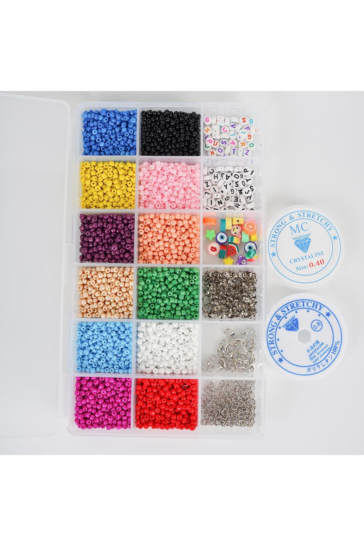 Büyük Boy Kum Boncuk Takı Seti ( 240 Gr )