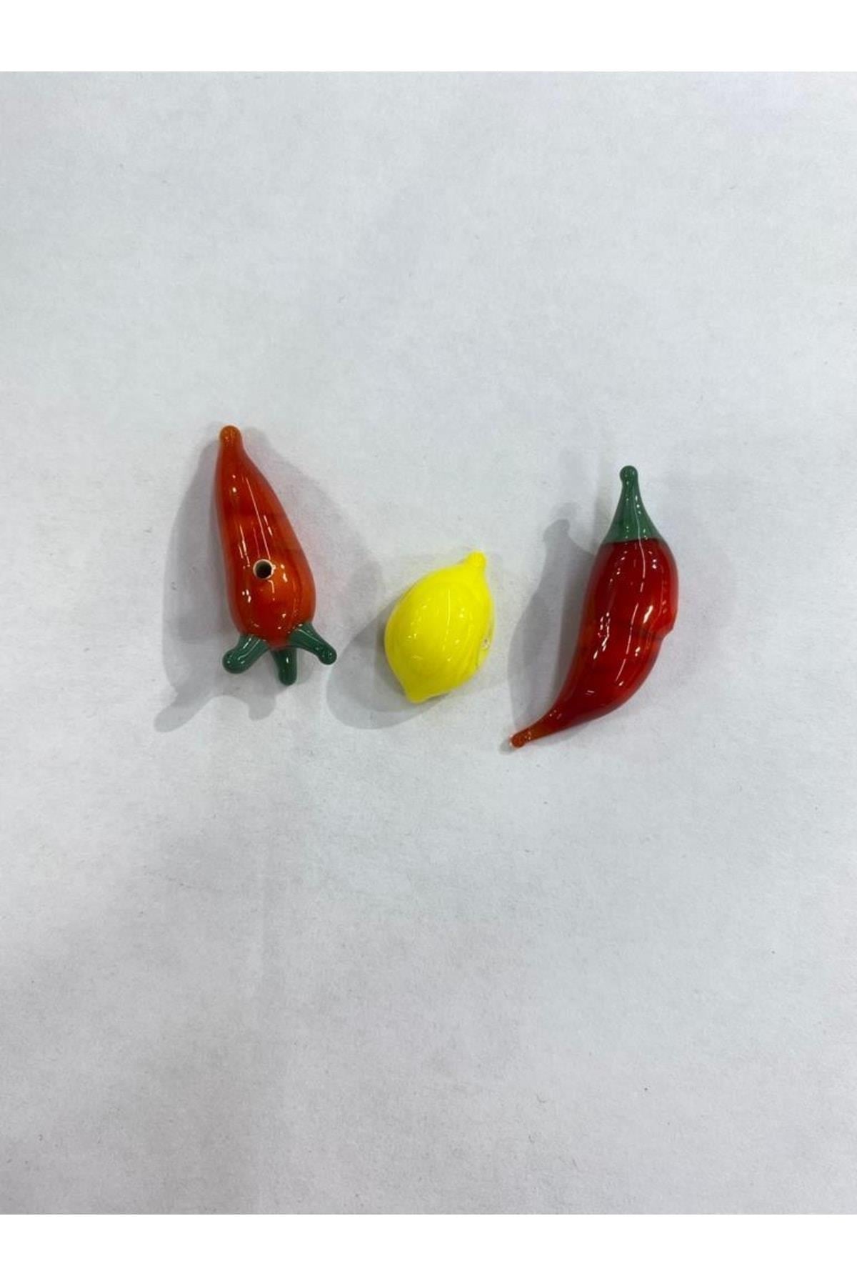 Cam Karışık Figür Takı Malzemesi,cam Malzeme 2adet