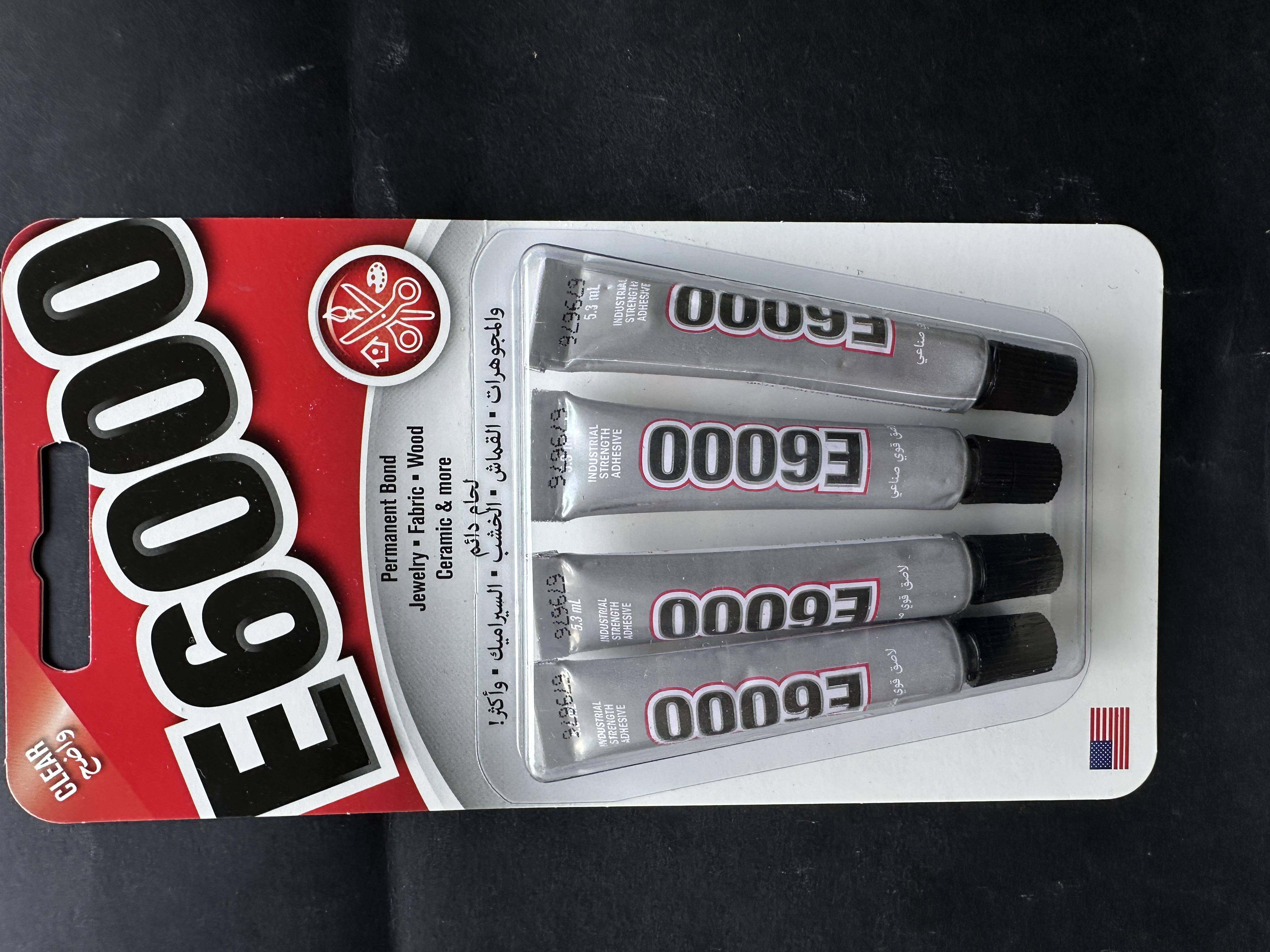  E-6000 Leke Bırakmaz 4 Adet 5.3 ml Süper güçlü mücevher ahşap seramik vs. Yapıştırıcısı