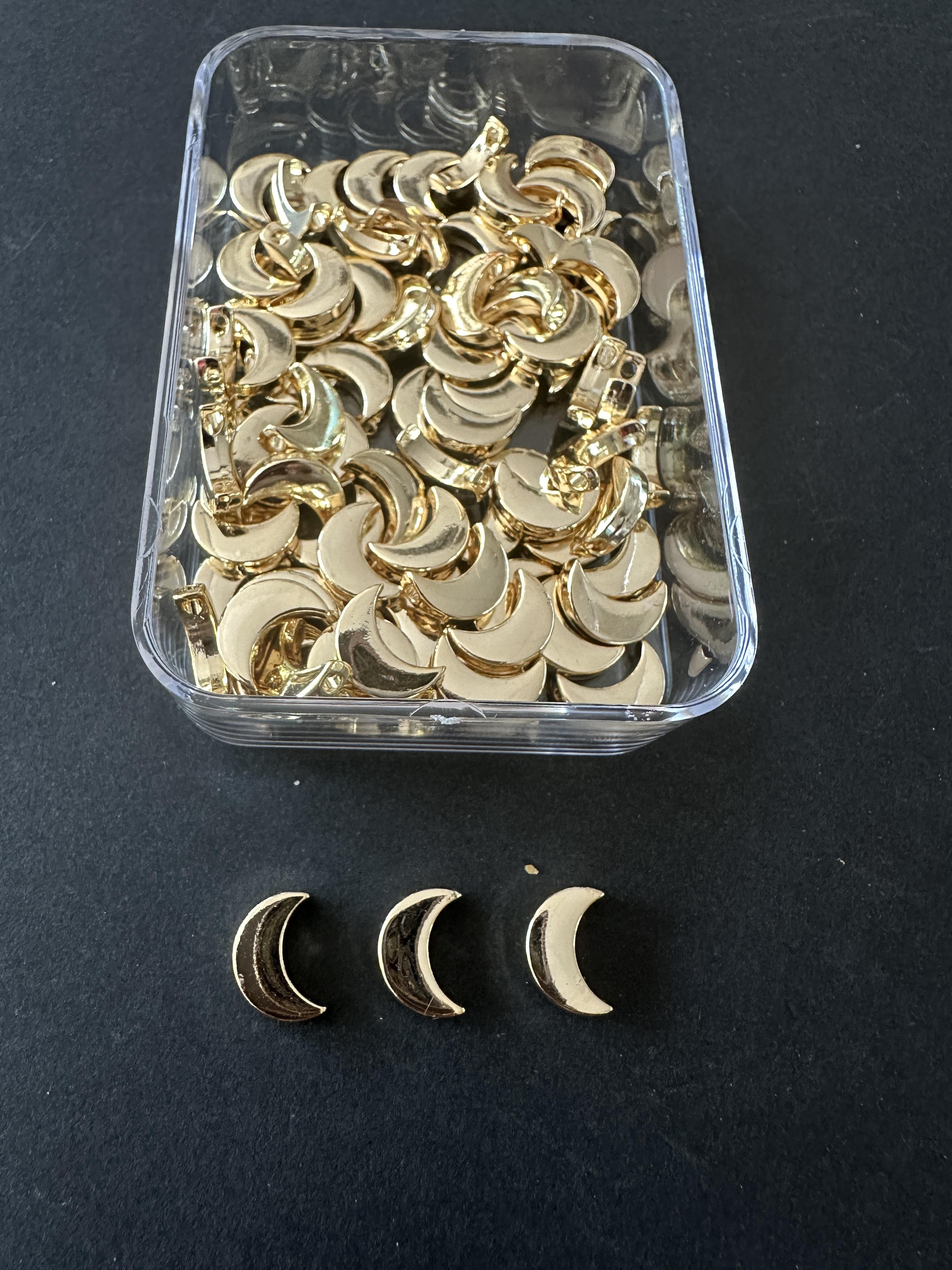 Kaplama Ay Desenli Takı Yapım Ara Aparat 10 Gr,takı Yapım ,malzeme