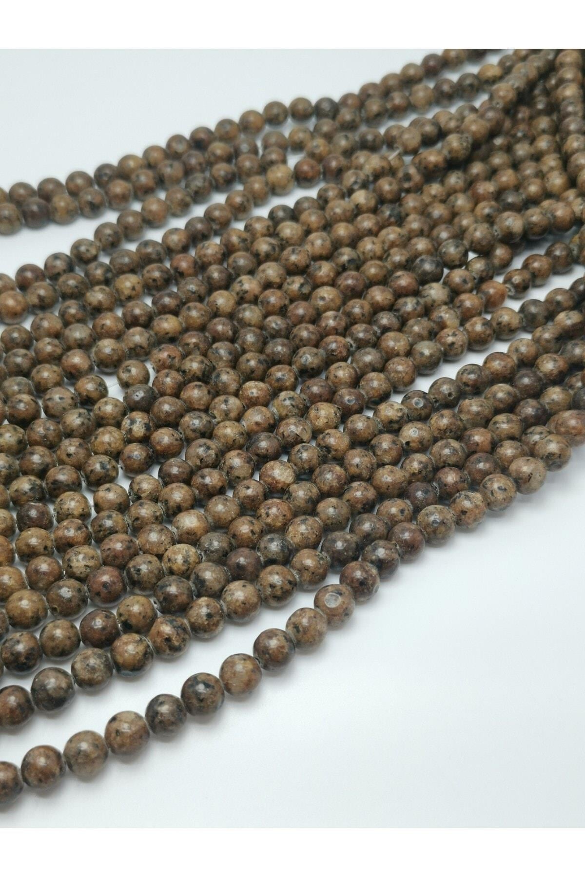 Kahverengi Doğal Taş Dizisi 8mm Doğaltaş