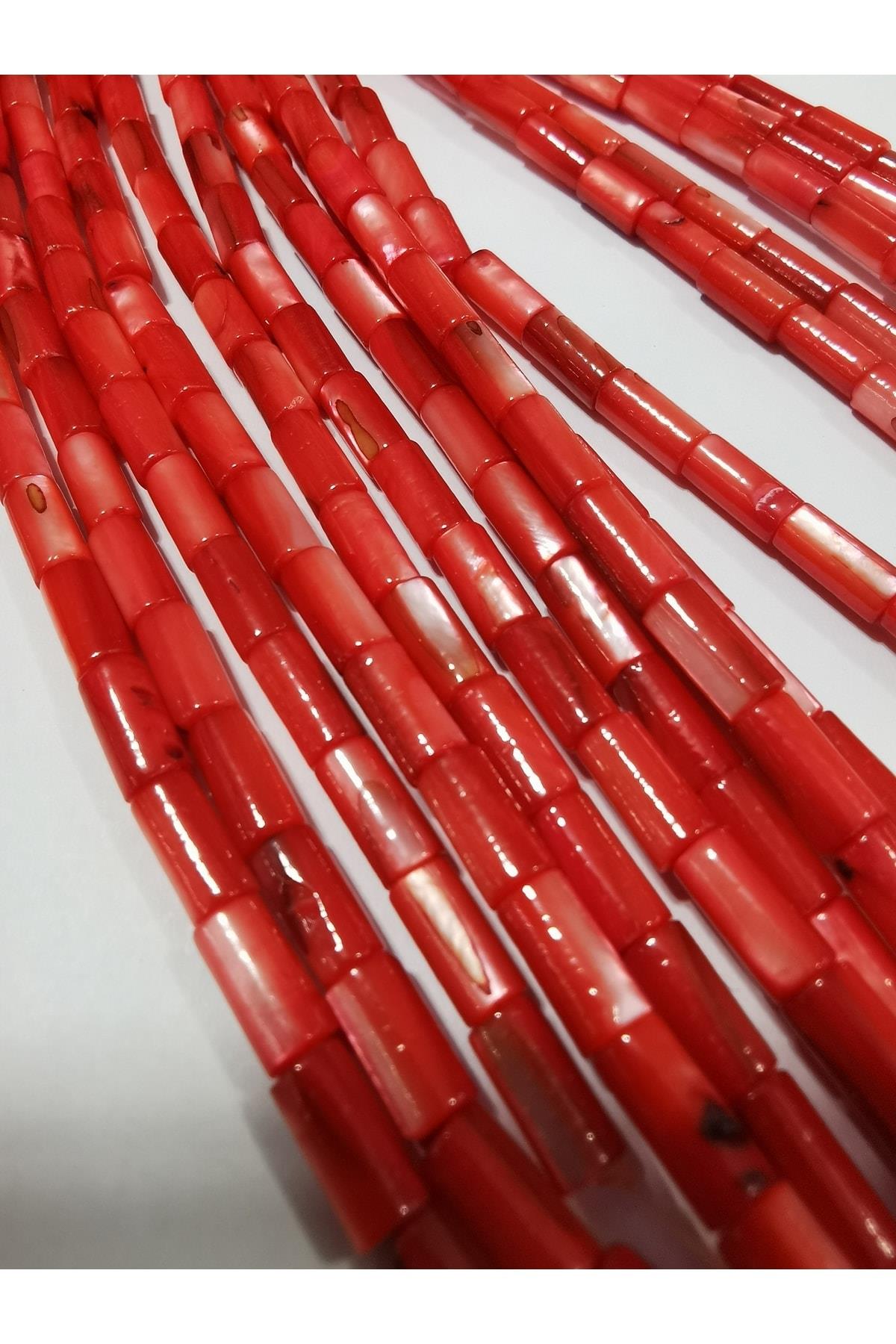 Kırmızı Boru Sedef Dizisi 15x4 Mm