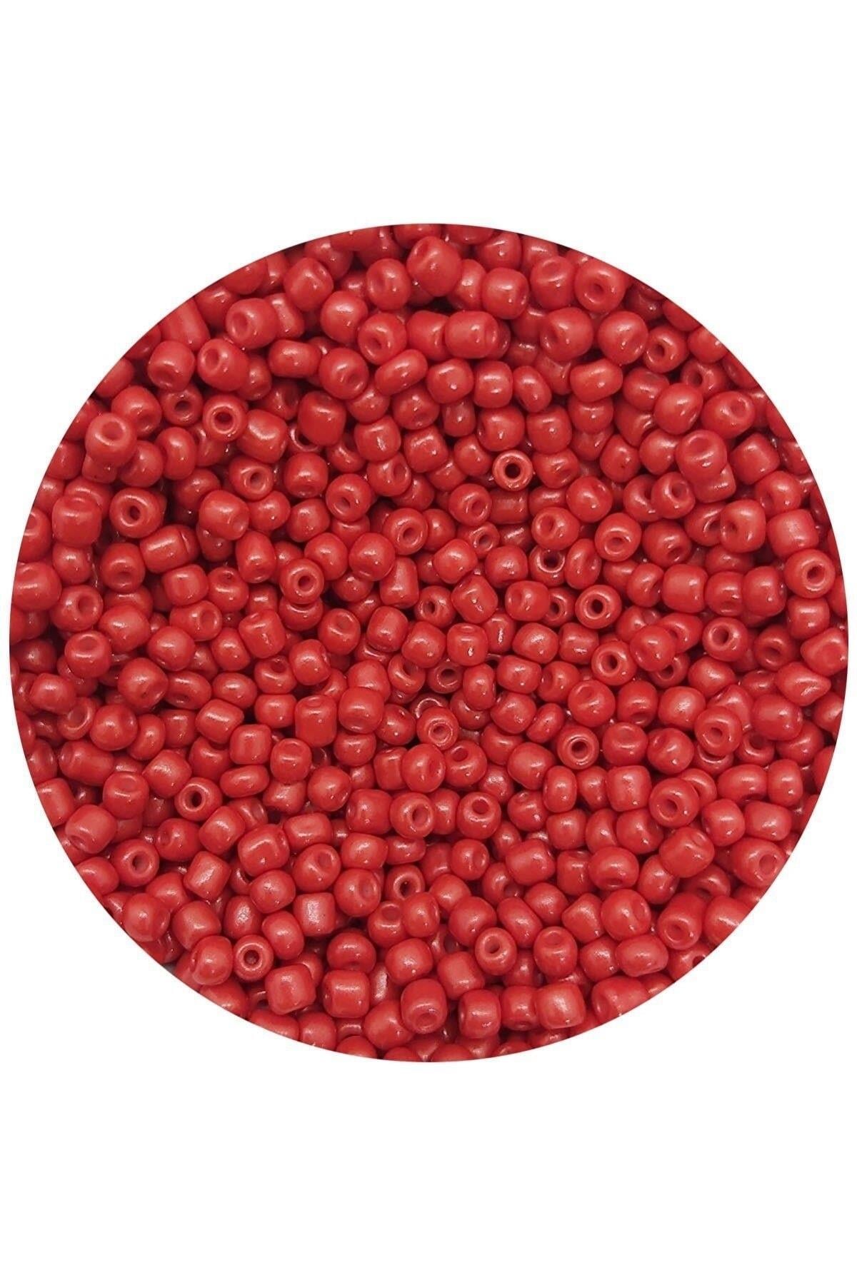 Kırmızı Kum Boncuk 50 Gram