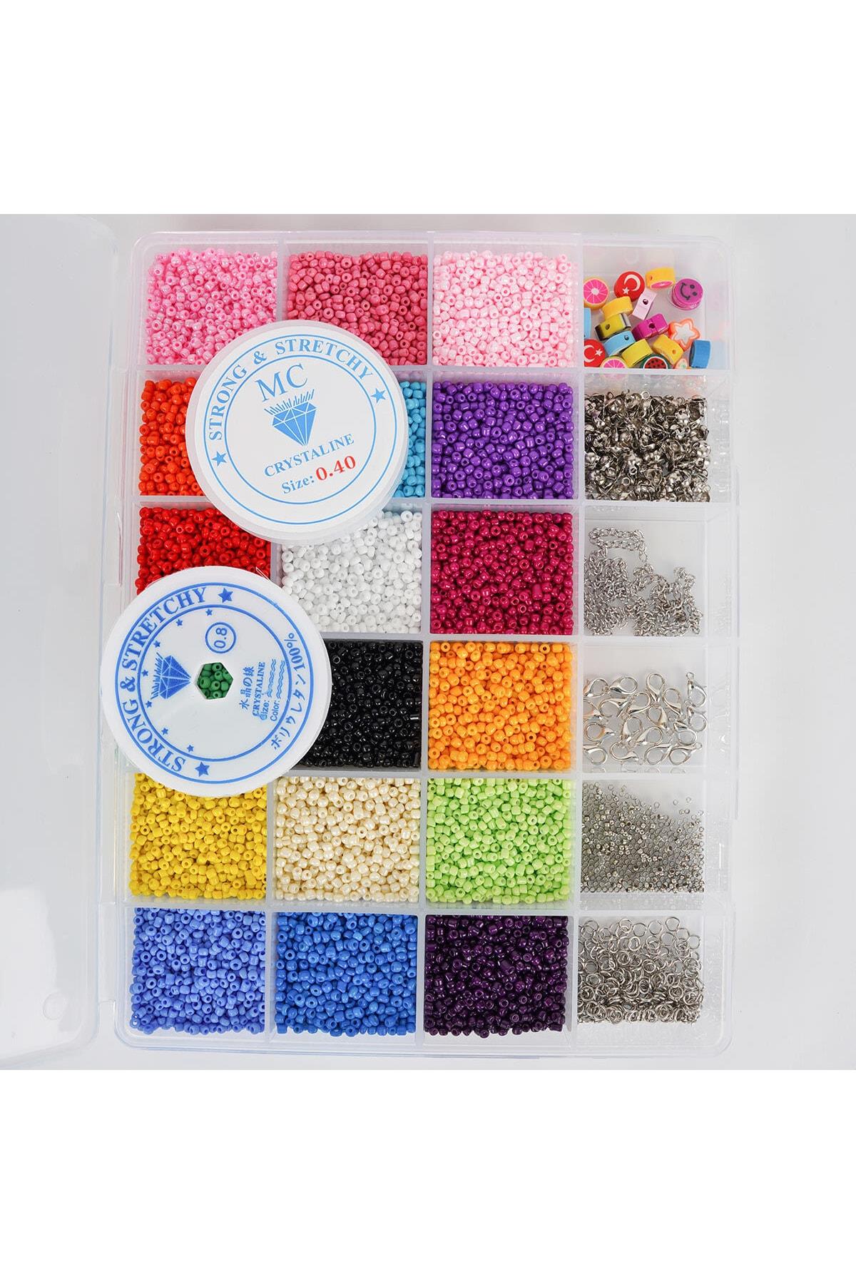 Küçük Boy Kum Boncuk Takı Seti ( 360 Gr )