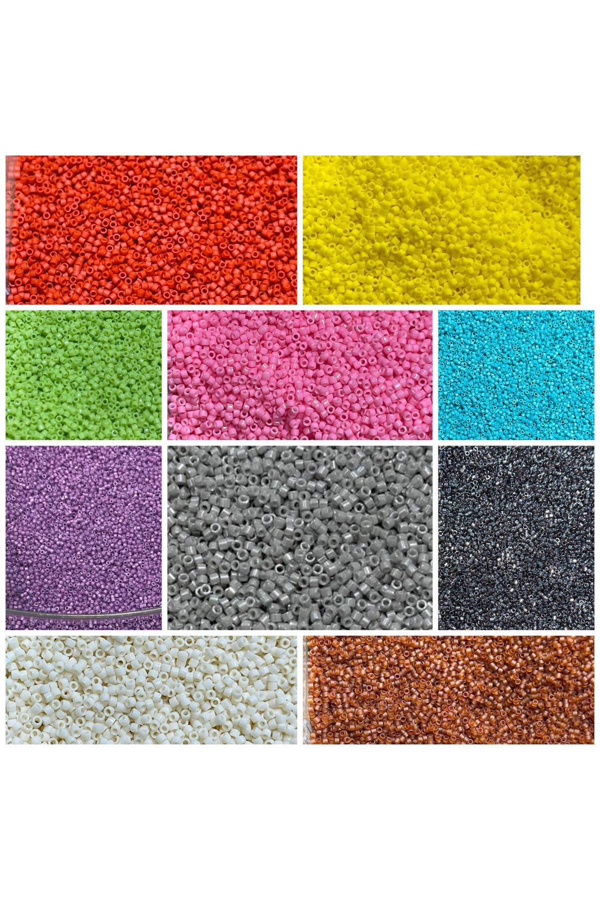 Miyuki Delika Başlangıç seti 11-0 10 Farklı Renk 2 gram( Toplam 20 gr). (SET 18)