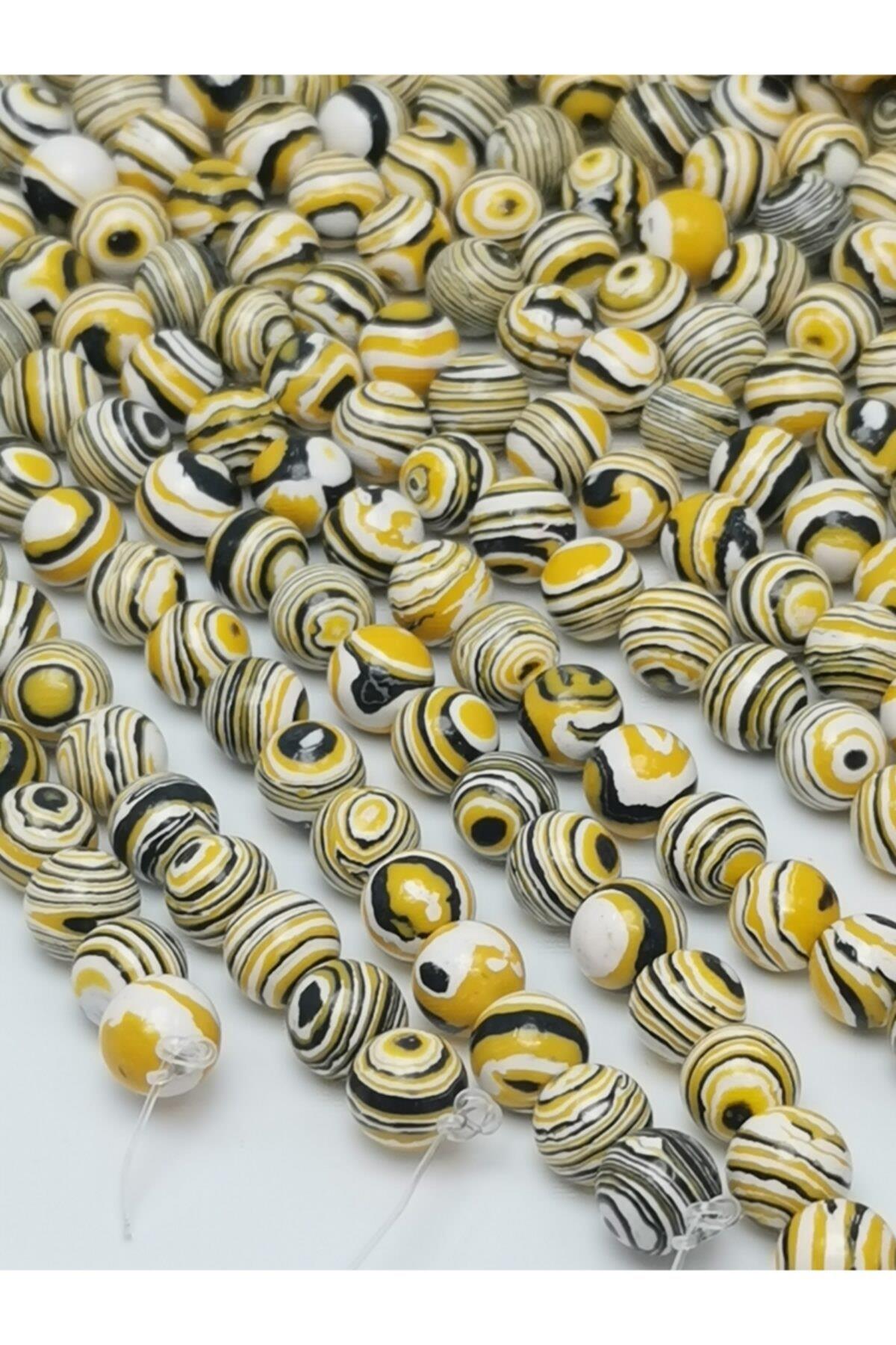 Renklendirilmiş Malakit Sıkma Doğal Taş Dizisi 8mm Doğaltaş Takı Yapımı