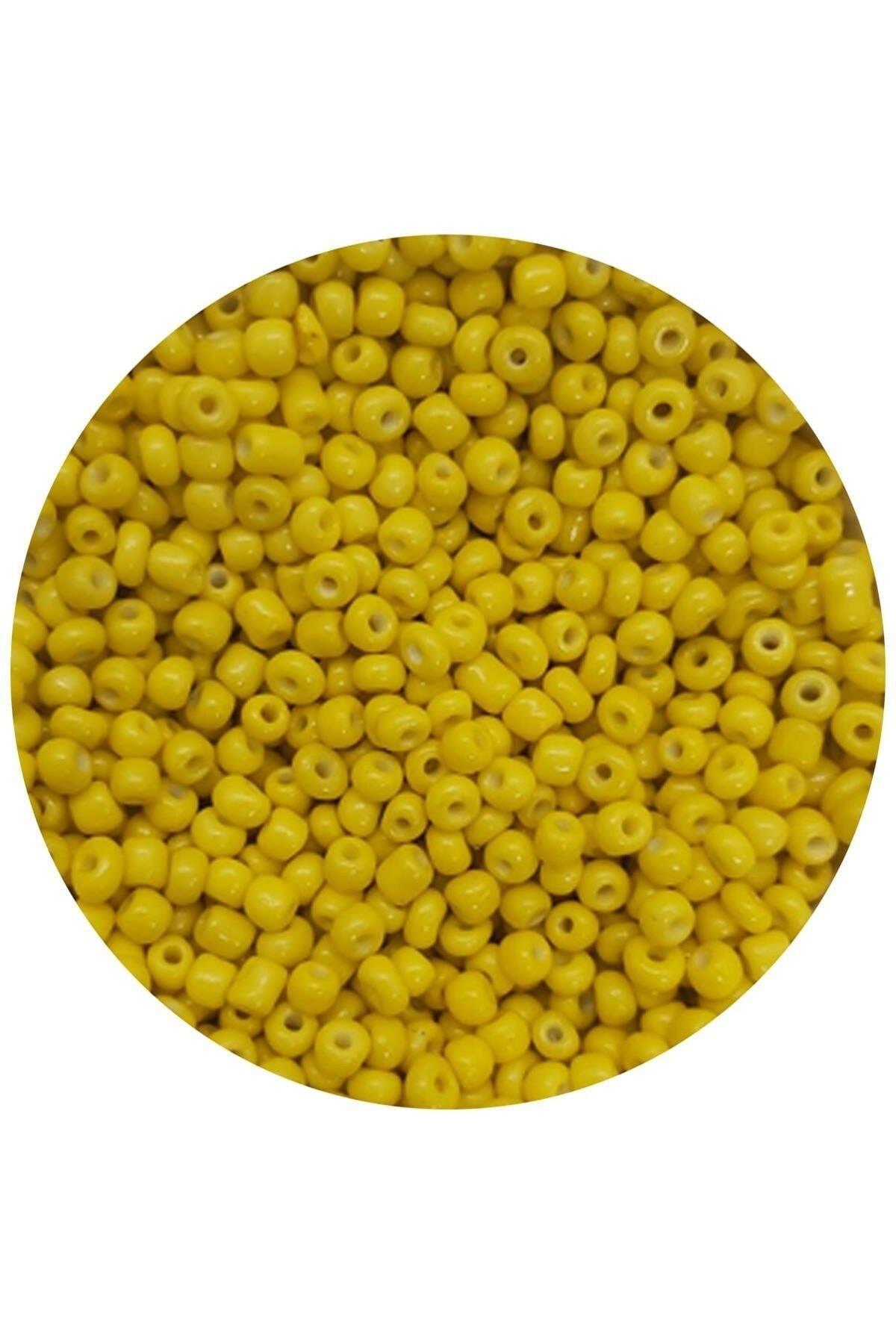 Sarı Kum Boncuk 50 Gram