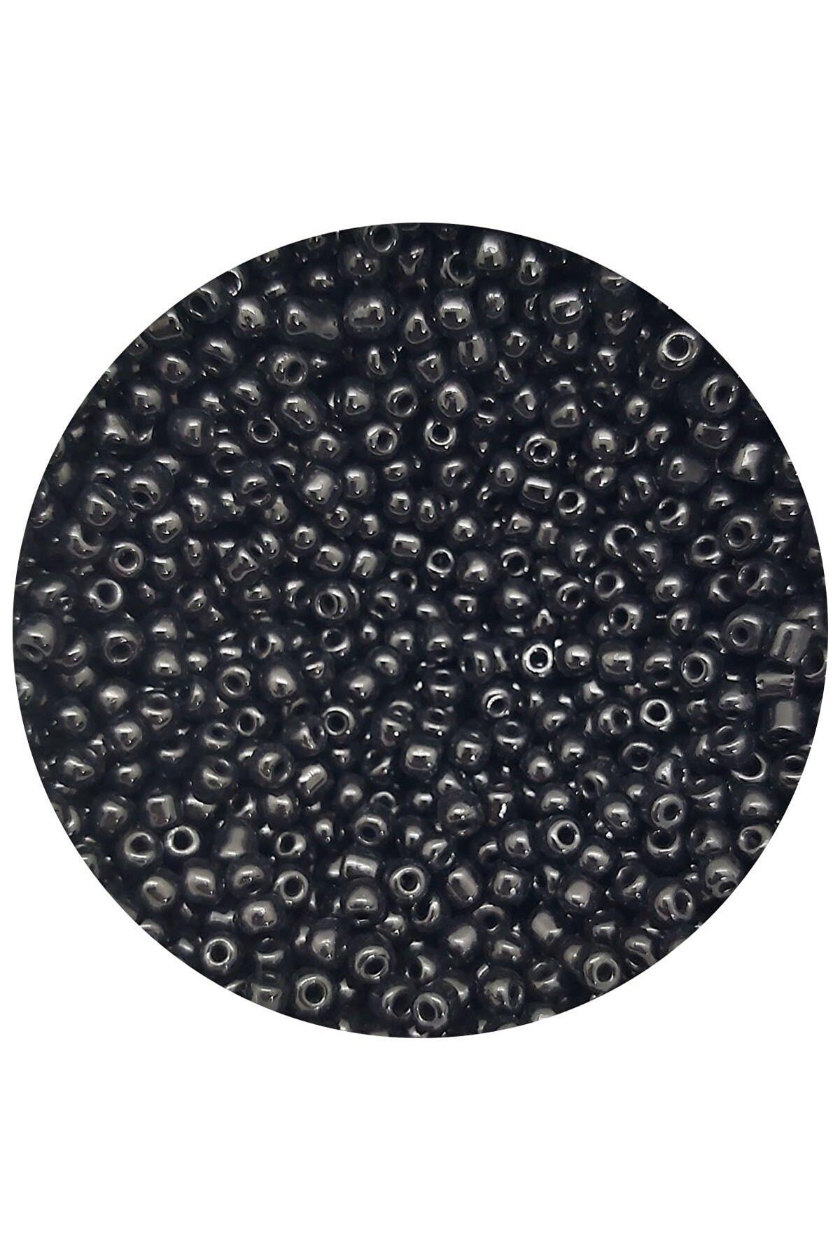 Siyah Kum Boncuk 100 Gram, Hobi , Takı Yapım Boncuğu