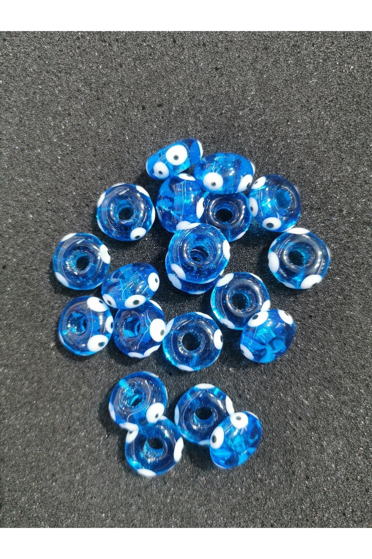 Yuvarlak Cam Bodrum Boncuk 3 Adet 15 Mm