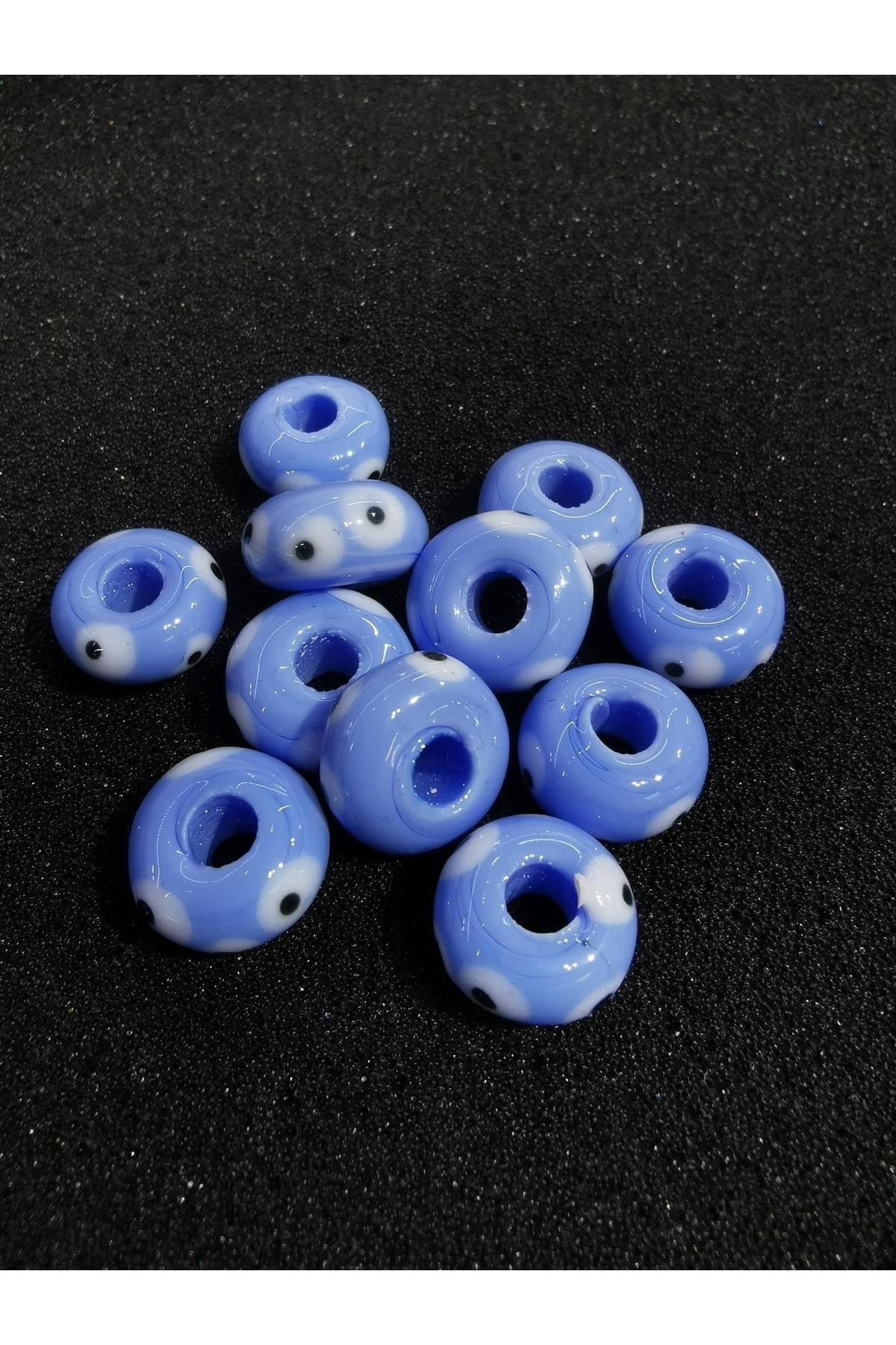 Yuvarlak Cam Bodrum Boncuk 3 Adet 15 Mm