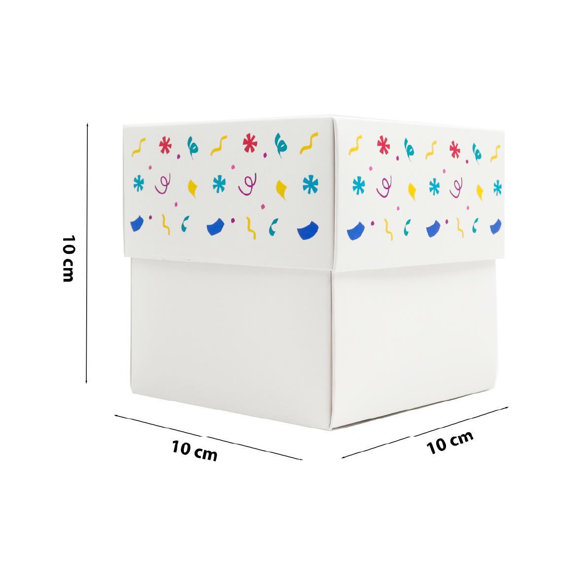 10x10x10 Doğum Gününe Özel Kapaklı Hediye Kutusu M4