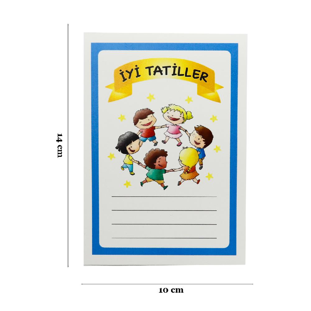 10x14 CM İyi Tatiller Temalı Kart Model-2