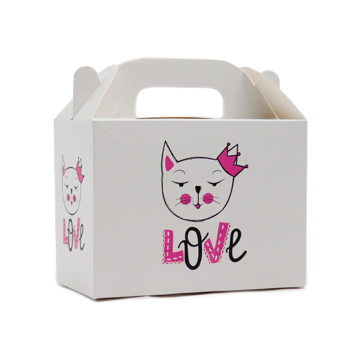 10x14 Kedi Temalı Hediye Kutusu (3lü Set)