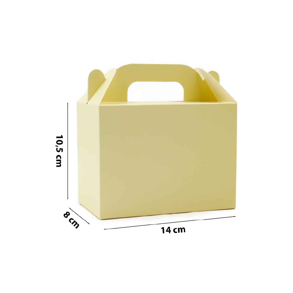 10x14 Soft Sarı El Geçme Hediye Kutusu (3lü Set)