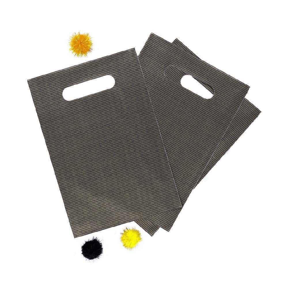 25x35 Antrasit Renk Lüx El Geçme Poşet (50li Paket)