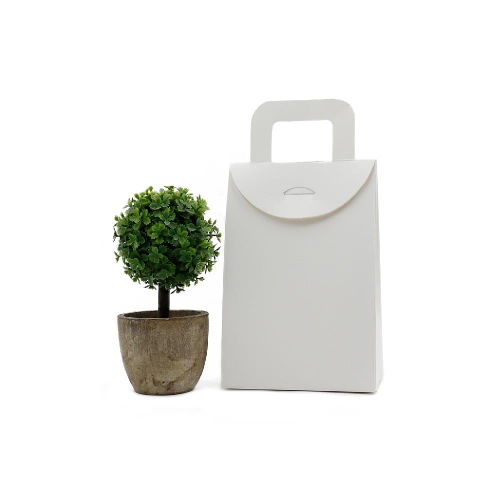 10x15 Beyaz Çanta Model Hediyelik Kutu - 20li Paket