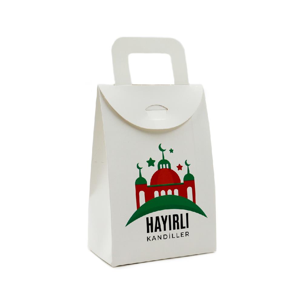 10x15 Hayırlı Kandiller Baskılı Hediye Kutusu (5li Set)
