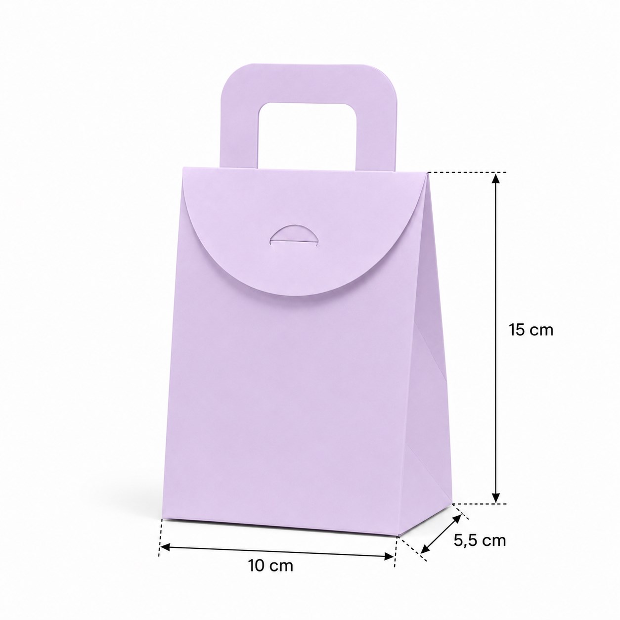 10x15 Lila Renk Çanta Model Hediyelik Kutu - 20li Paket