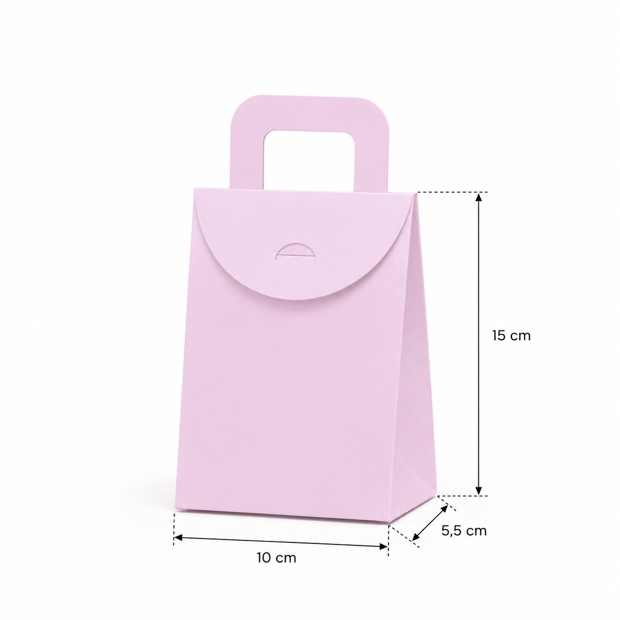 10x15 Pembe Renk Çanta Model Hediyelik Kutu - 20li Paket