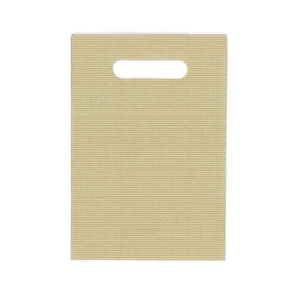 17x25 Krem Renk Lüx El Geçme Poşet (50li Paket)