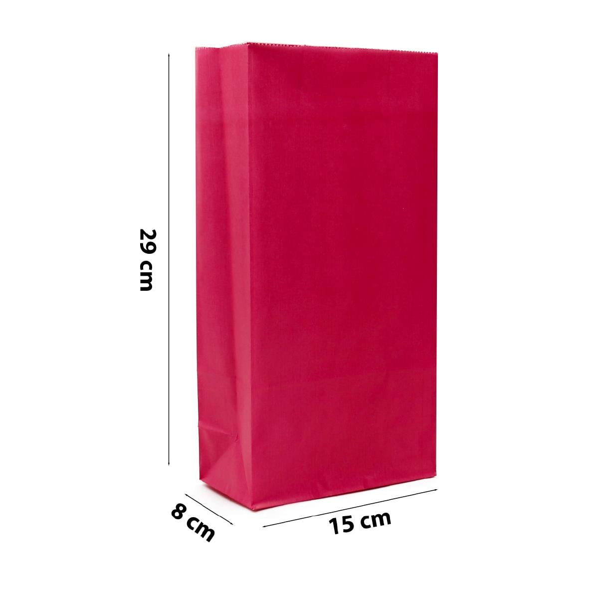15x29 Fuşya Renk Hediyelik Kese Kağıdı - 10lu Paket