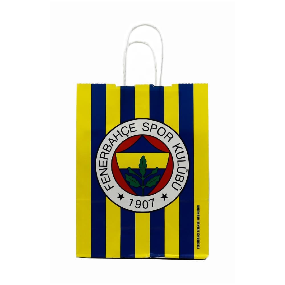 18x24 Fenerbahçe Temalı Lisanslı Kağıt Poşet - 2li Paket