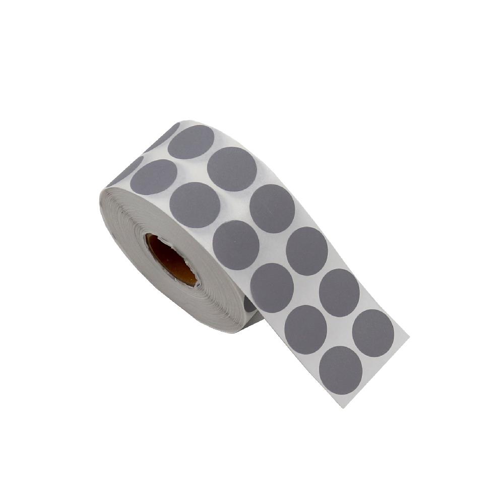 2 CM Gri Renk Nokta Etiket - 25 Adet