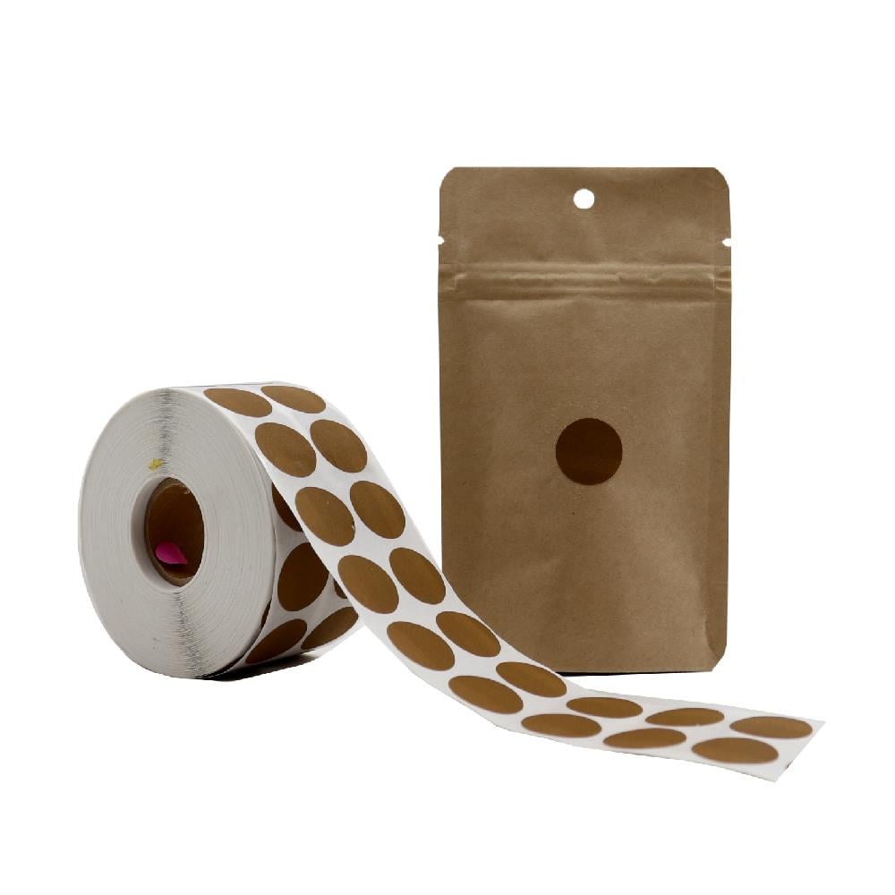 2 CM Kraft Renk Nokta Etiket - 25 Adet