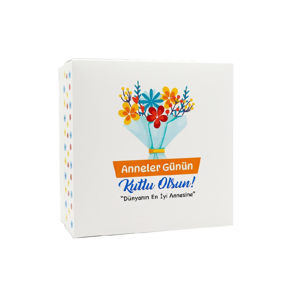 20x20x10 Anneler Gününe Özel Kapaklı Hediye Kutusu M1