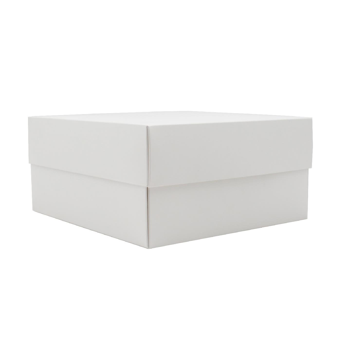 20x20x10 Beyaz Kapaklı Hediye Kutusu 