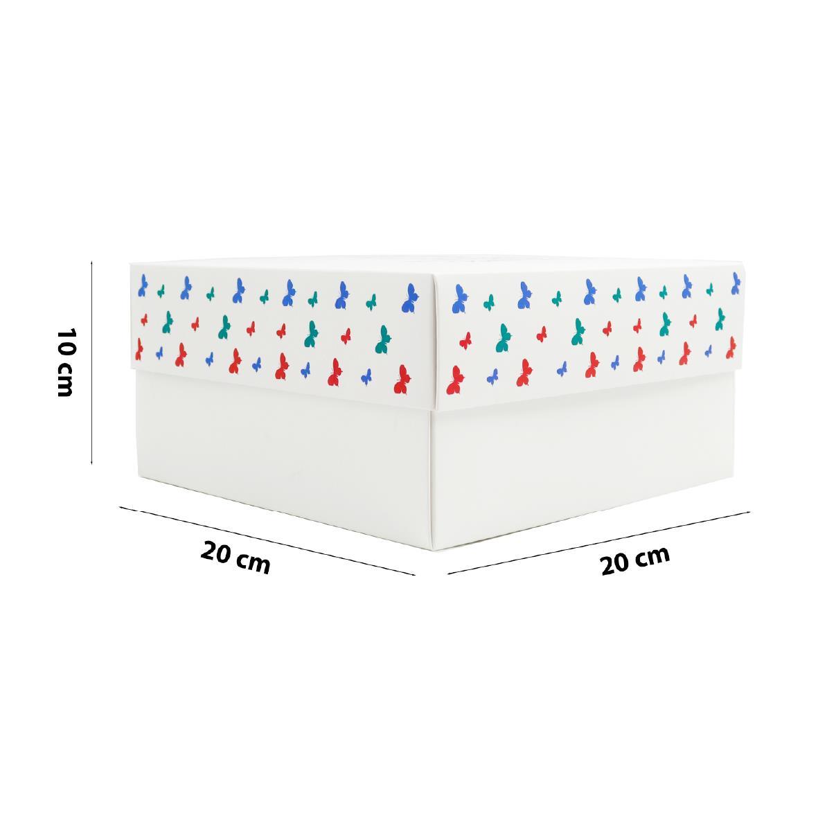 20x20x10 Dünya Kadınlar Gününe Özel Kapaklı Hediye Kutusu M3