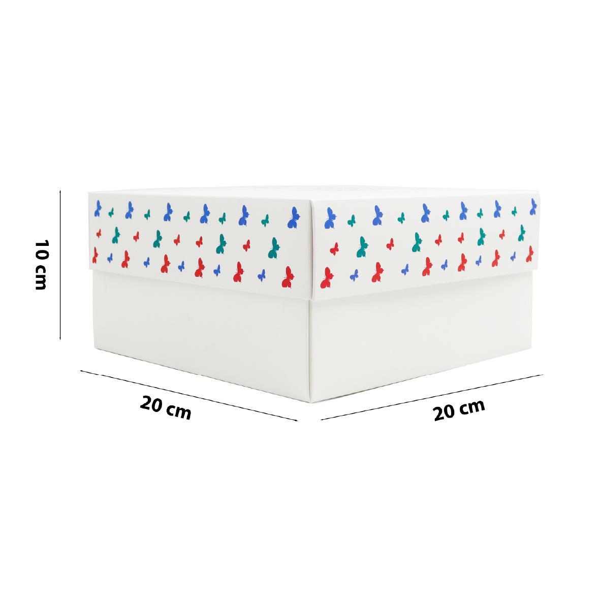 20x20x10 Dünya Kadınlar Gününe Özel Kapaklı Hediye Kutusu M2