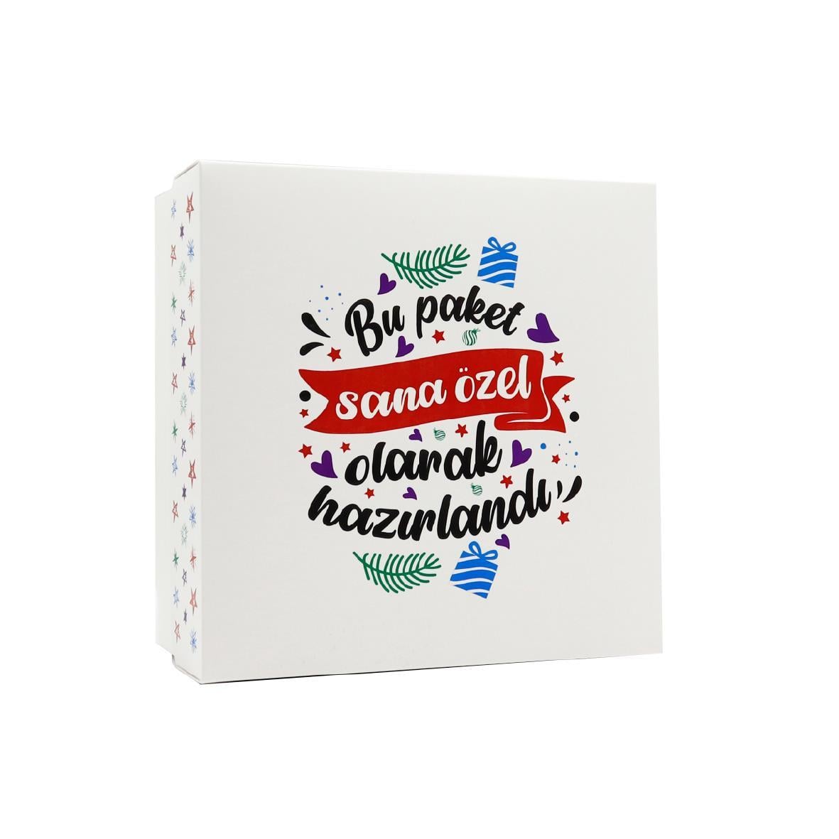 20x20x10 Özel Tasarım Kapaklı Hediye Kutusu M1