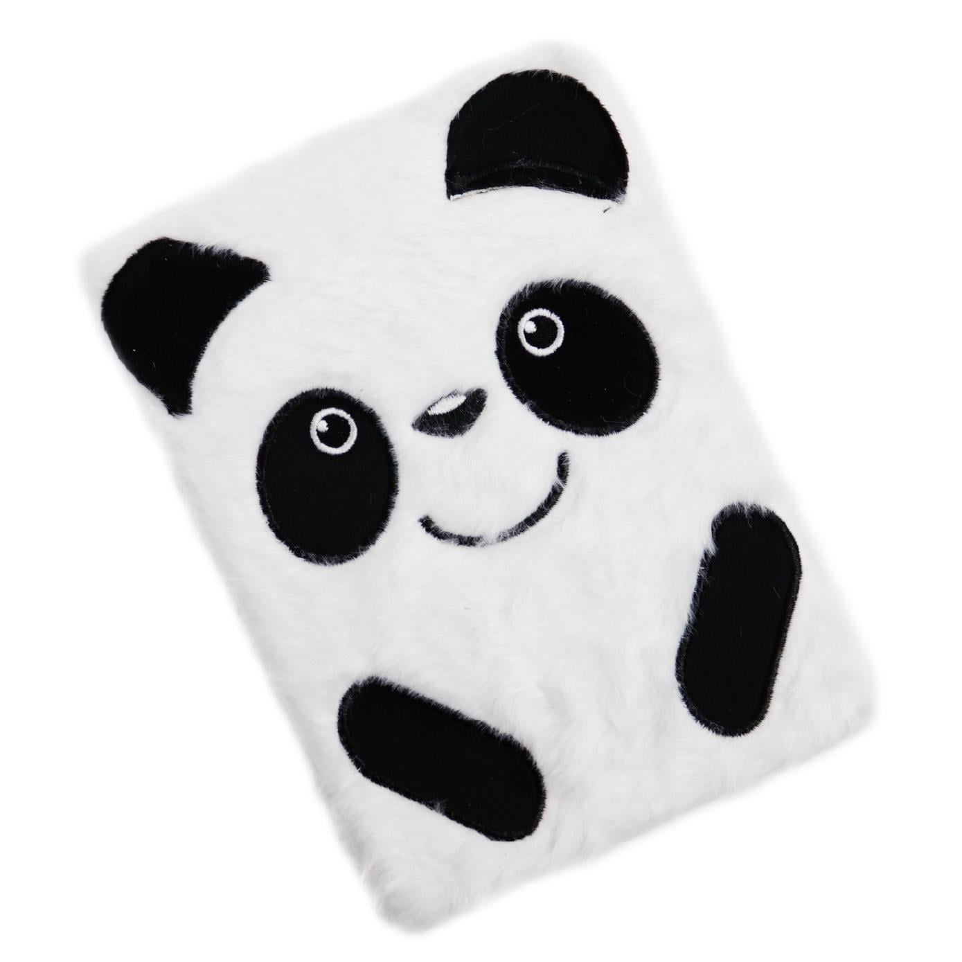 22x15 Panda Temalı Peluş Defter | 120 Yaprak