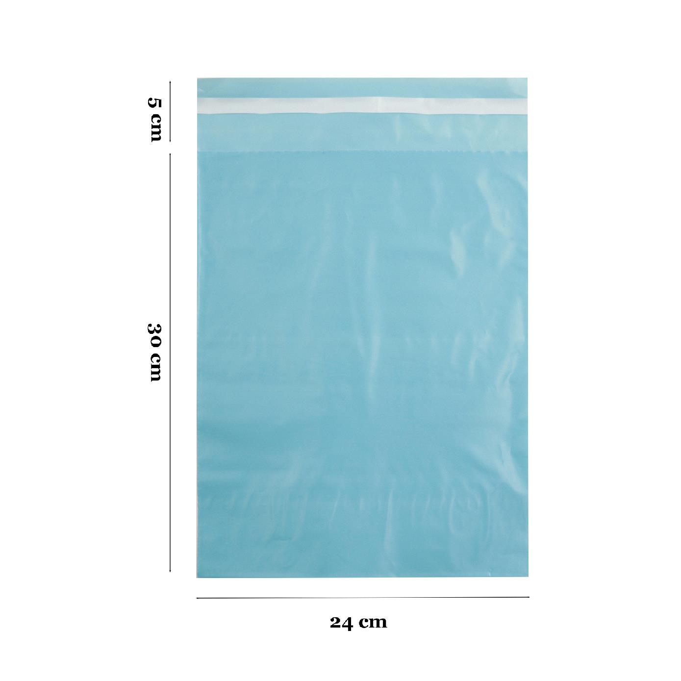 24x30+5 Okyanus Mavisi Cepsiz Kargo Poşeti