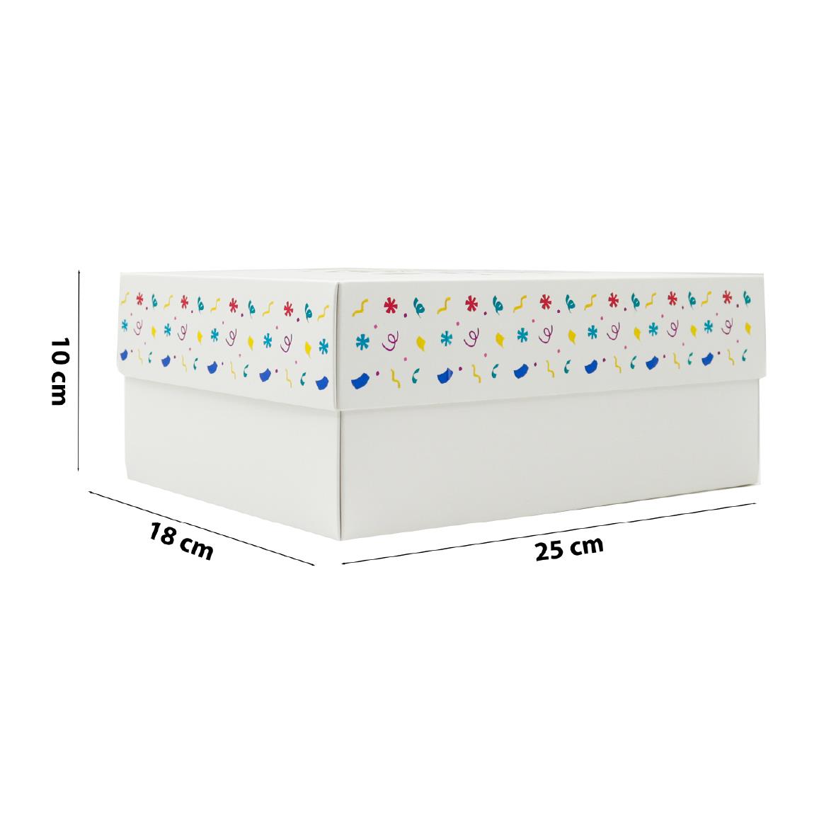 25x18x10 Doğum Gününe Özel Kapaklı Hediye Kutusu M4