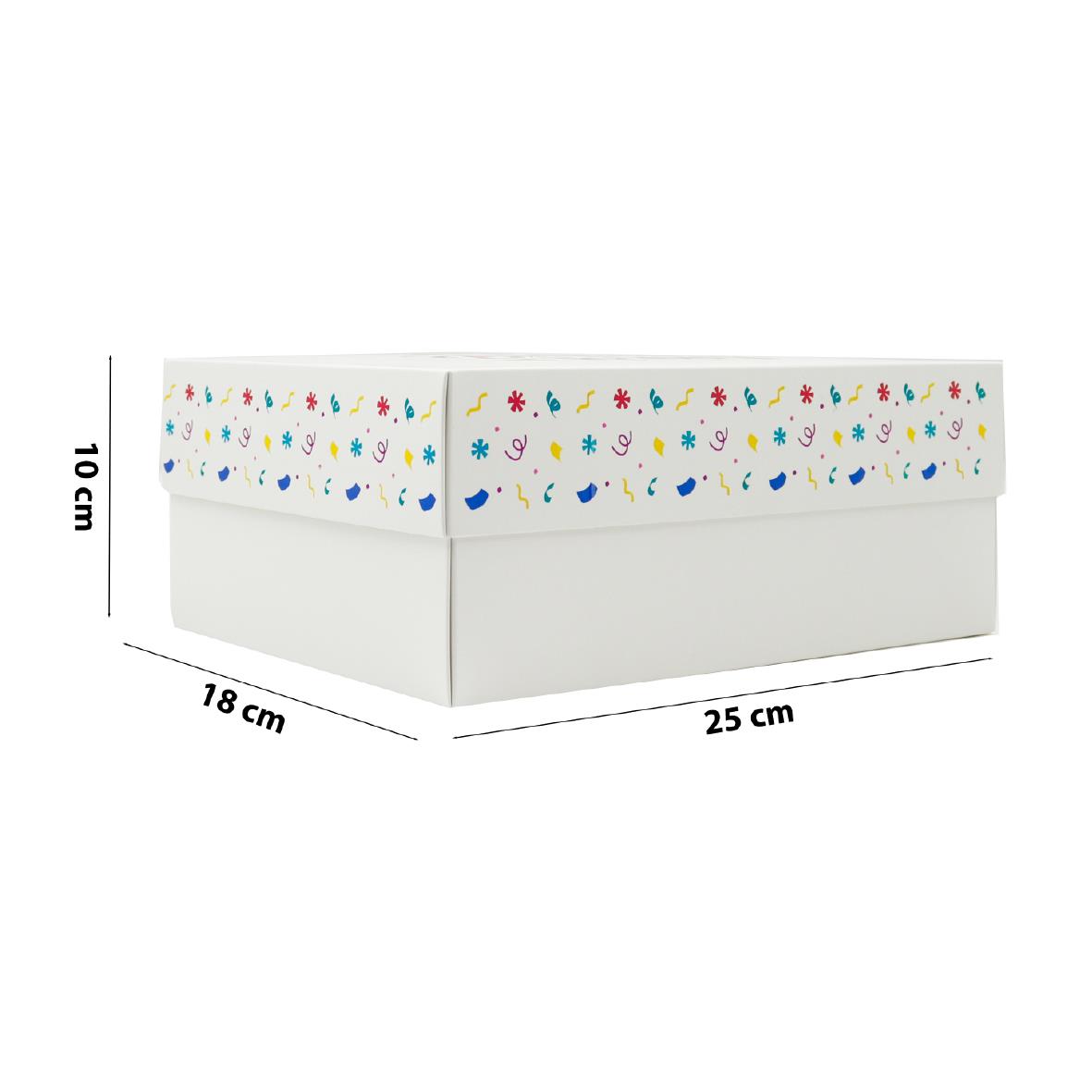 25x18x10 Doğum Gününe Özel Kapaklı Hediye Kutusu M6