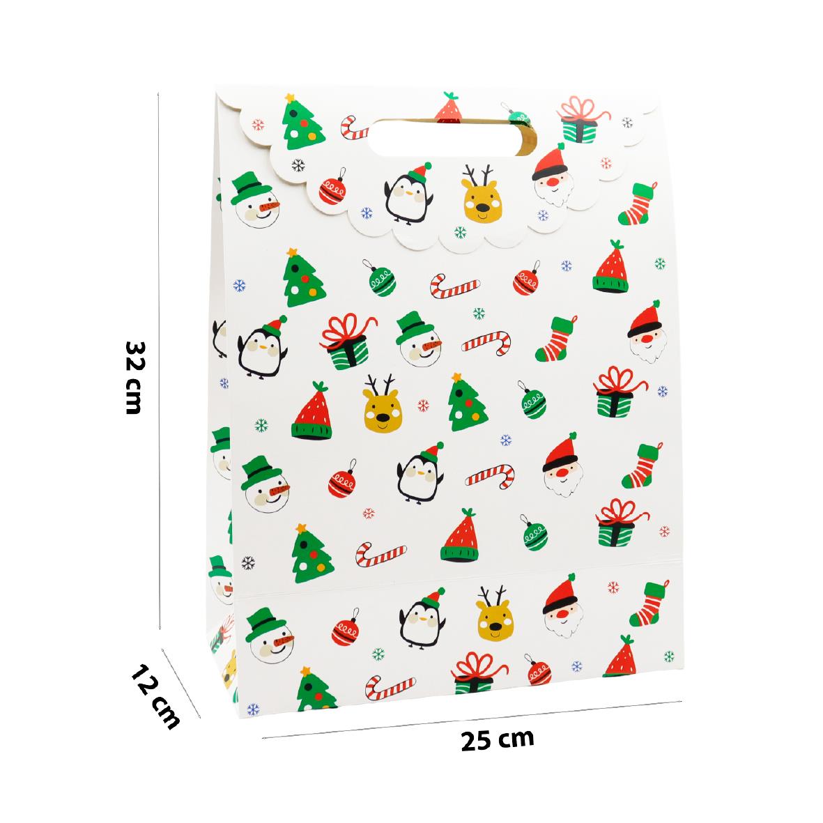 25x32 Yılbaşı Coşkusu Zarf Model Karton Çanta