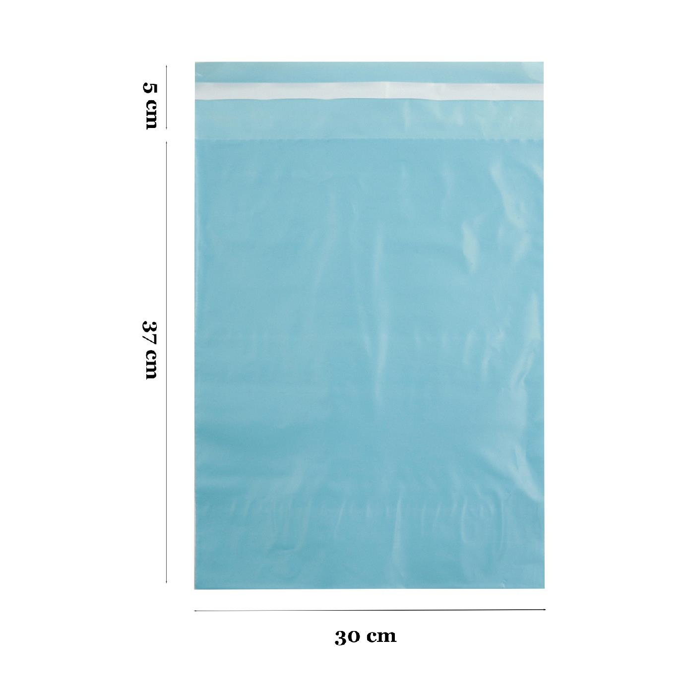 30x37+5 Okyanus Mavisi Cepsiz Kargo Poşeti