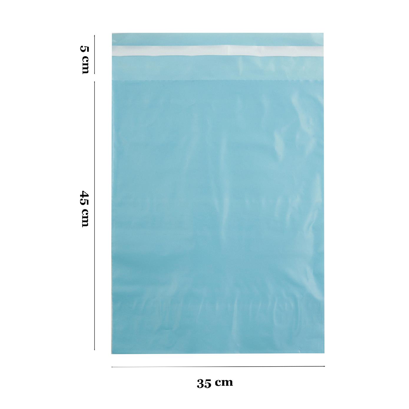 35x45+5 Okyanus Mavisi Cepsiz Kargo Poşeti