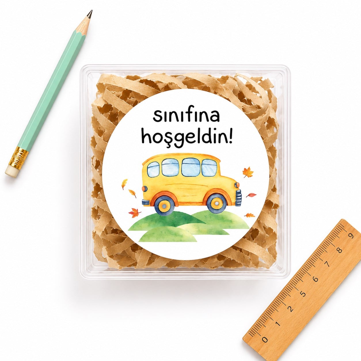 4 CM Sınıfına Hoşgeldin Baskılı Etiket Model-1 (24 Adet)