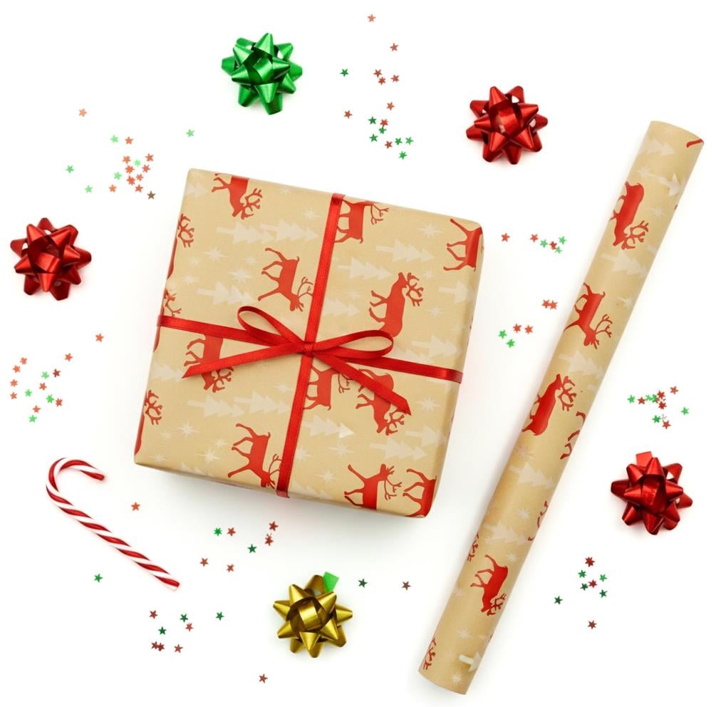 70x100 Yılbaşı Temalı Hediye Paketleme Kağıdı - 2li Paket - M21