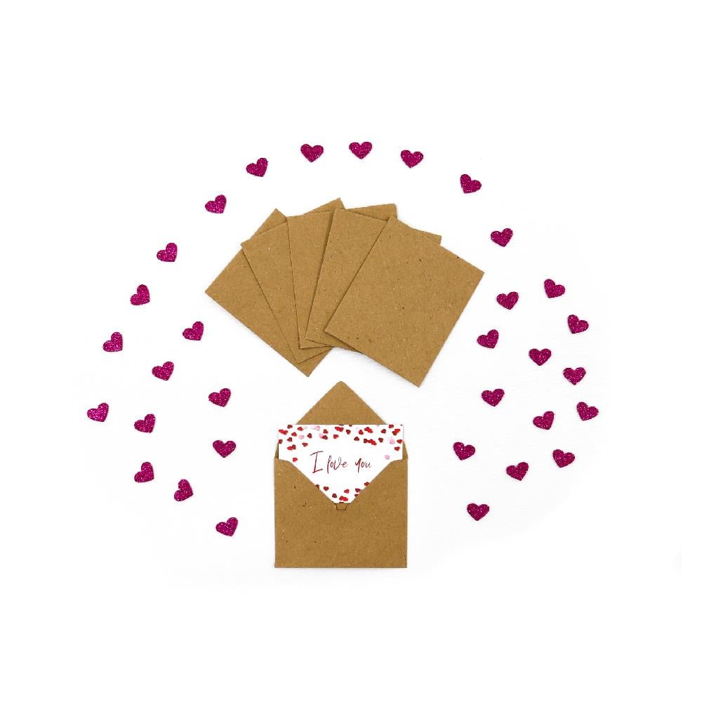 7x9 Kraft Renk Mini Zarf - 10lu Paket