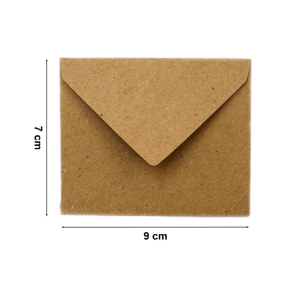 7x9 Kraft Renk Mini Zarf - 10lu Paket